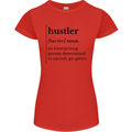 Hustler Definition Entrepreneur Hustle Womens Petite Cut T-Shirt Red