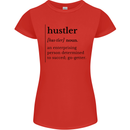 Hustler Definition Entrepreneur Hustle Womens Petite Cut T-Shirt Red