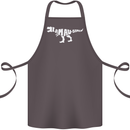 I Am Awesome Funny Dinosaur T-Rex Cotton Apron 100% Organic Dark Grey