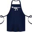 I Am Awesome Funny Dinosaur T-Rex Cotton Apron 100% Organic Navy Blue