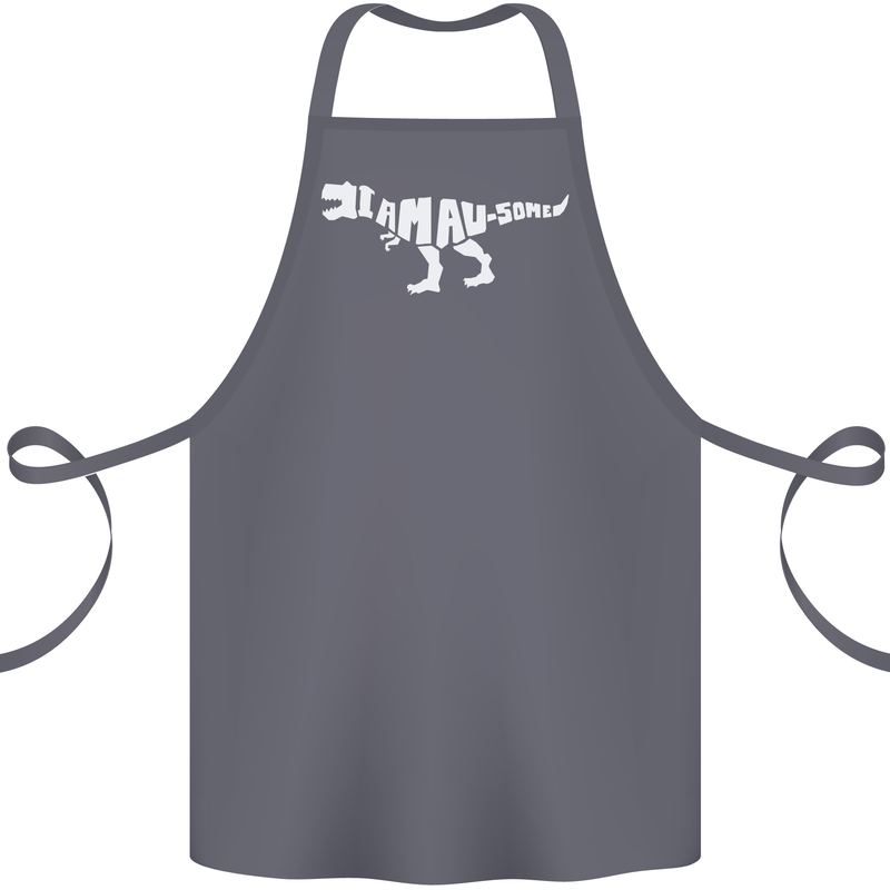I Am Awesome Funny Dinosaur T-Rex Cotton Apron 100% Organic Steel