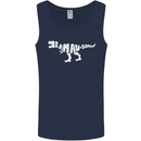 I Am Awesome Funny Dinosaur T-Rex Mens Vest Tank Top Navy Blue