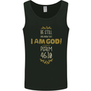 I Am God Psalm 46:10 Christian Jesus God Christ Mens Vest Tank Top Black