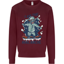 I Am the Avalanche Funny Snowboarding Kids Sweatshirt Jumper Maroon