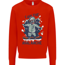 I Am the Avalanche Funny Snowboarding Mens Sweatshirt Jumper Bright Red