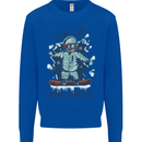 I Am the Avalanche Funny Snowboarding Mens Sweatshirt Jumper Royal Blue