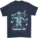 I Am the Avalanche Funny Snowboarding Mens T-Shirt 100% Cotton Navy Blue