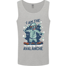 I Am the Avalanche Funny Snowboarding Mens Vest Tank Top Sports Grey