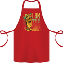 I Am the Storm African Black Lives Matter Cotton Apron 100% Organic Red