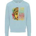 I Am the Storm African Black Lives Matter Kids Sweatshirt Jumper Light Blue