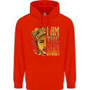 I Am the Storm African Black Lives Matter Mens 80% Cotton Hoodie Bright Red