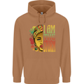 I Am the Storm African Black Lives Matter Mens 80% Cotton Hoodie Caramel Latte