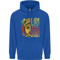 I Am the Storm African Black Lives Matter Mens 80% Cotton Hoodie Royal Blue