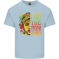 I Am the Storm African Black Lives Matter Mens Cotton T-Shirt Tee Top Light Blue