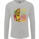 I Am the Storm African Black Lives Matter Mens Long Sleeve T-Shirt Sports Grey