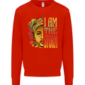 I Am the Storm African Black Lives Matter Mens Sweatshirt Jumper Bright Red