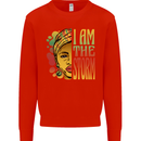 I Am the Storm African Black Lives Matter Mens Sweatshirt Jumper Bright Red