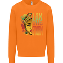 I Am the Storm African Black Lives Matter Mens Sweatshirt Jumper Orange