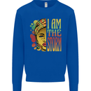 I Am the Storm African Black Lives Matter Mens Sweatshirt Jumper Royal Blue