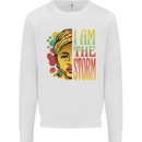 I Am the Storm African Black Lives Matter Mens Sweatshirt Jumper White
