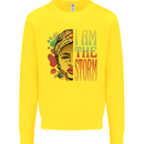 I Am the Storm African Black Lives Matter Mens Sweatshirt Jumper Yellow
