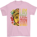 I Am the Storm African Black Lives Matter Mens T-Shirt 100% Cotton Light Pink