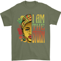 I Am the Storm African Black Lives Matter Mens T-Shirt 100% Cotton Military Green