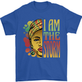 I Am the Storm African Black Lives Matter Mens T-Shirt 100% Cotton Royal Blue
