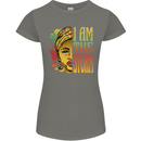 I Am the Storm African Black Lives Matter Womens Petite Cut T-Shirt Charcoal