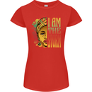 I Am the Storm African Black Lives Matter Womens Petite Cut T-Shirt Red