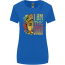I Am the Storm African Black Lives Matter Womens Wider Cut T-Shirt Royal Blue