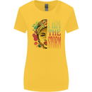 I Am the Storm African Black Lives Matter Womens Wider Cut T-Shirt Yellow