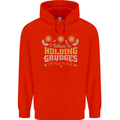 I Believe in Holding Grudges Funny Quote Childrens Kids Hoodie Bright Red