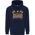 I Believe in Holding Grudges Funny Quote Childrens Kids Hoodie Navy Blue