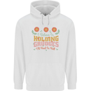 I Believe in Holding Grudges Funny Quote Childrens Kids Hoodie White