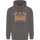 I Believe in Holding Grudges Funny Quote Mens 80% Cotton Hoodie Charcoal
