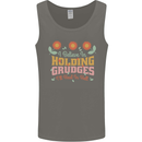 I Believe in Holding Grudges Funny Quote Mens Vest Tank Top Charcoal