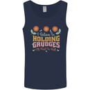I Believe in Holding Grudges Funny Quote Mens Vest Tank Top Navy Blue