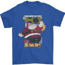 I Believe in You Christmas Santa Claus Mens T-Shirt 100% Cotton Royal Blue