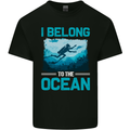 I Belong to the Ocean Scuba Diving Diver Dive Kids T-Shirt Childrens Black