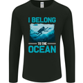I Belong to the Ocean Scuba Diving Diver Dive Mens Long Sleeve T-Shirt Black