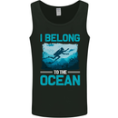 I Belong to the Ocean Scuba Diving Diver Dive Mens Vest Tank Top Black