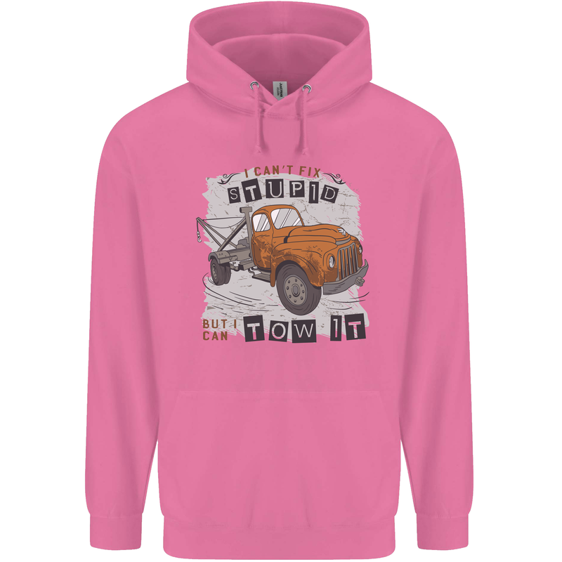 I Can Tow It Funny Towing Truck Operator Childrens Kids Hoodie Azalea