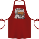 I Can Tow It Funny Towing Truck Operator Cotton Apron 100% Organic Maroon