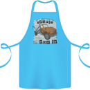 I Can Tow It Funny Towing Truck Operator Cotton Apron 100% Organic Turquoise