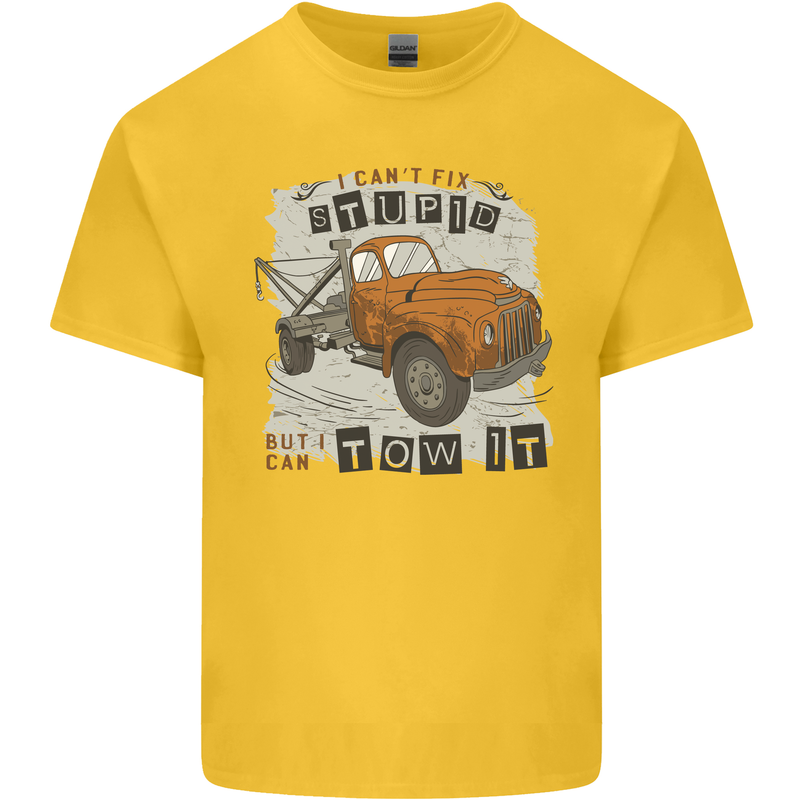 I Can Tow It Funny Towing Truck Operator Kids T-Shirt Childrens Yellow