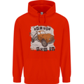 I Can Tow It Funny Towing Truck Operator Mens 80% Cotton Hoodie Bright Red
