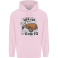 I Can Tow It Funny Towing Truck Operator Mens 80% Cotton Hoodie Light Pink