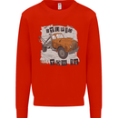 I Can Tow It Funny Towing Truck Operator Mens Sweatshirt Jumper Bright Red