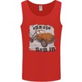 I Can Tow It Funny Towing Truck Operator Mens Vest Tank Top Red
